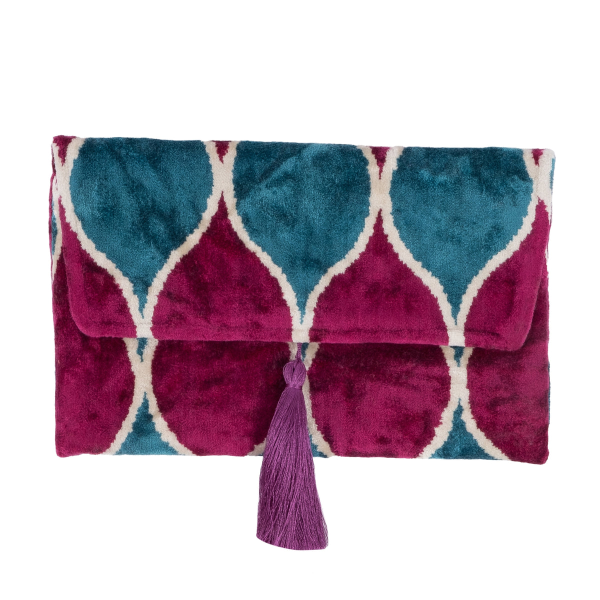 VELVET CLUTCH BAG