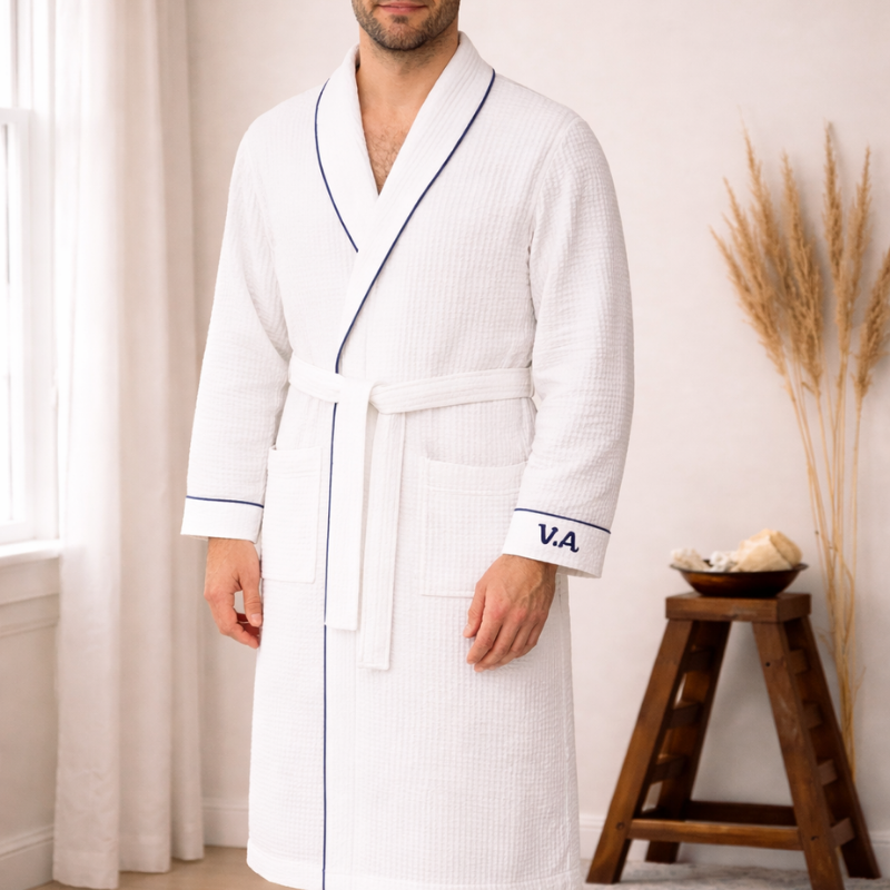 Personalized Waffle Bathrobe
