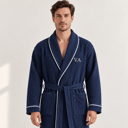 CUSTOM_INITIALS_WAFFLE_BATHROBE_FOR_COUPLES