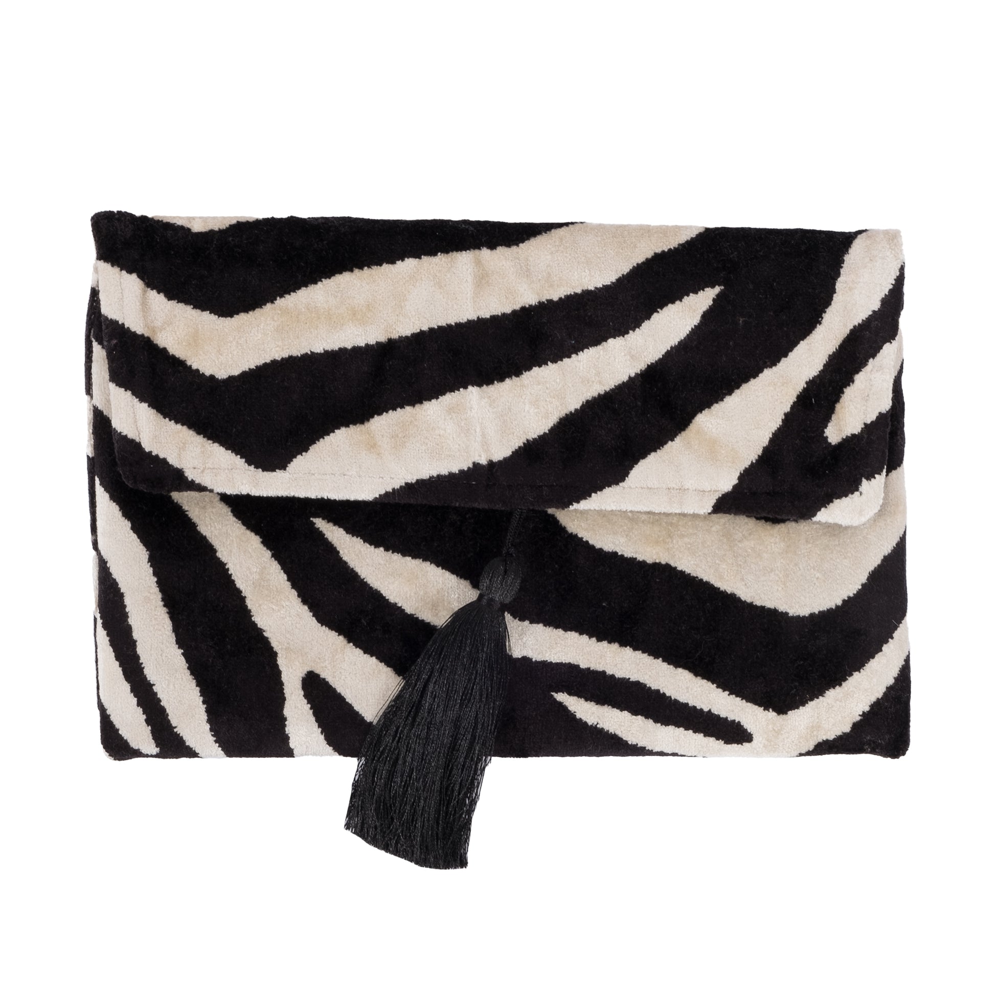 black ikat bag