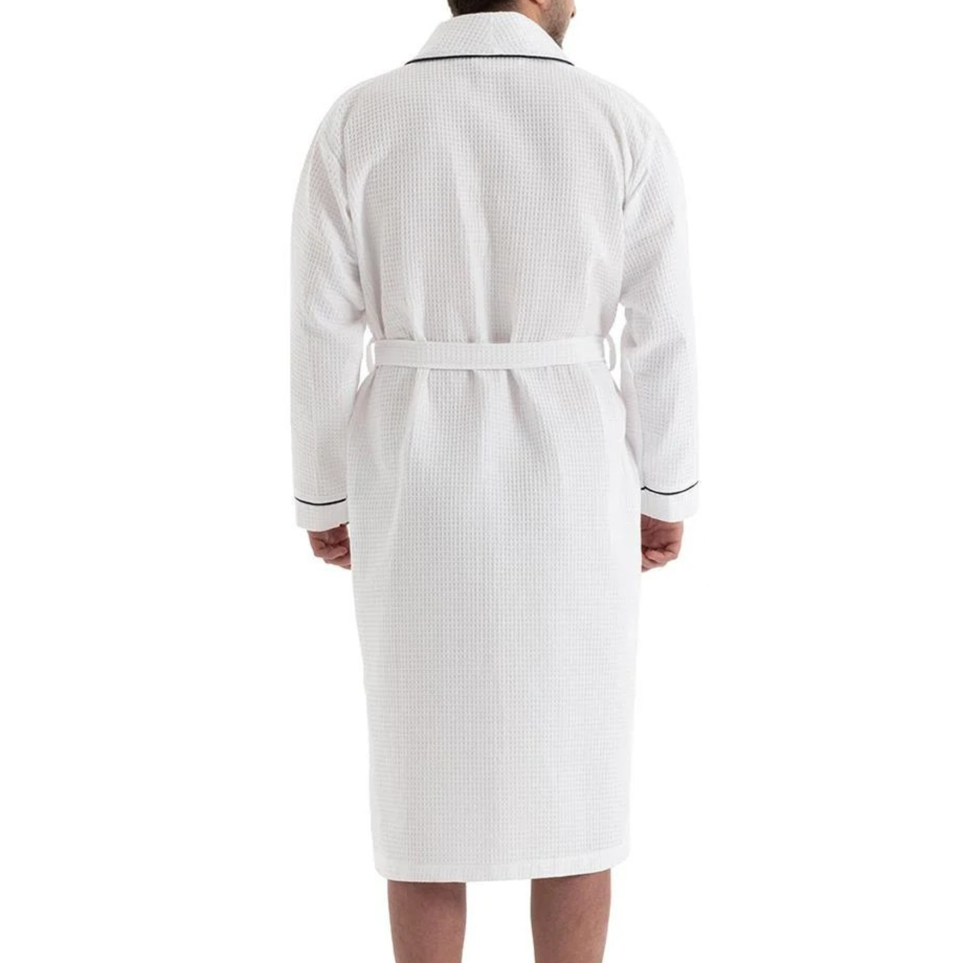 initials couple waffle bathrobe