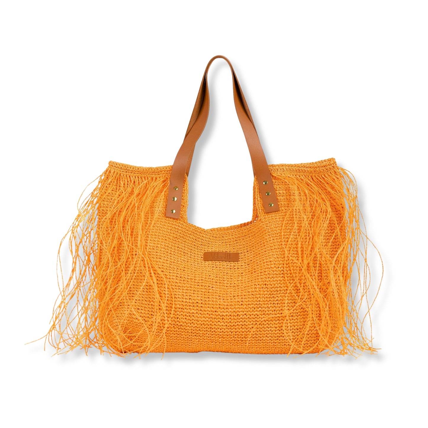 Chic Raffia Beach Bag, Olive